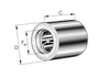 Drawn Cup Roller Clutch - HFL0408-KF-A-L564 - Pacific International Bearing, Inc.