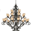 Large Chandeliers-Glass Shade - 11997 - Light Center (The)