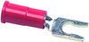 Terminal, Locking Fork, #6, Crimp, Red; Product Range Multicomp - 14T2409 - Newark, An Avnet Company