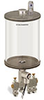 Levelux Clear View Multiple Feed Electro Lubricator, 1/2 gal Pyrex Reservoir, 3 Feeds, 1/8