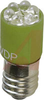 Lamp, LED;T-3 1/4;Green;500mcd;Miniature Screw;24V;20mA;568nm;20deg;Gap - 70015408 - Allied Electronics, Inc.
