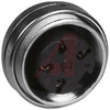 connector,circ din,female panel recept,rear mt,4iec silver pltd socket cont,ip67 - 70013491 - Allied Electronics, Inc.