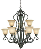 24129-ET Large Chandeliers-Glass Shade - 445786 - Capital Lighting, Inc.