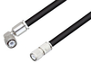 HN Male Right Angle to HN Male Cable 150 cm Length Using RG217 Coax , LF Solder - PE3C3916LF-150CM - Pasternack