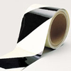Glow-in-the-Dark Stripes & Solid Tape (B-324; Black and Phosphorescent; (black & phosphorescent diagonal stripes)) - 754476-76430 - R. S. Hughes Company, Inc.