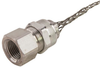 Cord Grip with internal thread, alum, 3/4" NPT, cable range .438 - .500 with mesh - RSRF-2108-E - Remke Industries