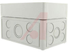 Enclosure,Junction Box; Panel Mnt; Lt Gray; Gray Cover; 4.33x7.09x4.37In.;NEMA4x - 70075218 - Allied Electronics, Inc.