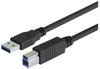 LSZH USB 3.0 Cable Type A - B, 2.0m - MUS3A00045-2M - MilesTek Corporation