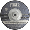 Weiler Aluminum Oxide Surface Grinding Wheel - Type 27 - Depressed Center Wheel - 24 Grit Coarse Grade - Threaded Arbor Attachment - 7 in Diameter - Thickness 1/8 in - 56416 -- 012382-56416