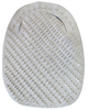 Chicago Protective Apparel Oval Hand Pad - Slit - 7.5 in Width - 10.75 in Length - 2P-SS-711-CL-WL - 2P-SS-711-CL-WL - R. S. Hughes Company, Inc.