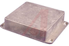 ENCLOSURE,DIECAST ALUM,FLANGED LID,4.70L X 4.70W X 1.1D; Natural Finish - 70164422 - Allied Electronics, Inc.