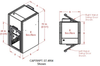Straight Thru Single Door Cart/Parts Air Shower -- CAP701PT-ST-4954 - Image