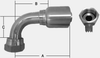 SHFBW SERIES - STAINLESS STEEL O-RING FACE SEAL -- SHFBW-08-08OFT90 - Image