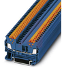QTC 1.5BU; terminal block, din rail, 2 conductor, 17.5 Amps, 800 Volts, 24-16AWG -- 70169611
