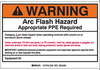 Low Risk Arc Flash Labels, Hazard Category 2 (Warning) - 121109 - Brady Corporation