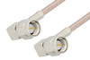 SMA Male Right Angle to SMA Male Right Angle Cable 72 Inch Length Using 75 Ohm RG179 Coax - PE3858-72 - Pasternack