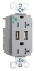 Duplex/Single Receptacle -- TR-8300HUSBGRY - Image