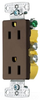 Duplex/Single Receptacle - RRD15S - Hubbell Incorporated