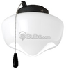Schoolhouse Ceiling Fan Light Kit, Forged Black Finish - P2601-80 - bulbs.com