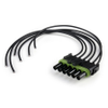Aptiv 12015799 Female 6-Contact Tower Half Weather-Pack Connector with 10