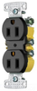 Duplex/Single Receptacle -- RR15BK - Image