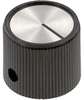 Round Knob With Line Indicator, 6.35Mm; Shaft Type Ehc (Electronic Hardware) - 95F6988 - Newark, An Avnet Company