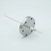 Power Feedthrough, 14,000 Volts, 50 Amps, 1 Pin, 0.094″ Copper Conductor, 2.75″ Conflat Flange - A0043-11-CF - MPF Products, INC.