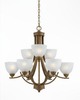 33284-AG Mid. Chandeliers-Glass Up - 373864 - Capital Lighting, Inc.