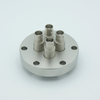 BNC Coaxial Feedthrough, 4 Pins, Grounded Shield, 2.75″ Conflat Flange, Without Air-side Connector - A0295-2-CF - MPF Products, INC.