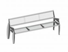 Salto Bench, Wire Mesh, Fixed/Movable - 5315199 - Erlau