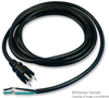 Power Cord, Nema5-15P, 8Ft, 10A, Black; Connector Type A Multicomp - 11J3534 - Newark, An Avnet Company