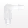 Threaded Elbow Connector, Barbed, Natural - 11711 - Qosina Corp.