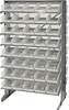 Storage Shelving with Bins - QPRD-102CL - Simplastics