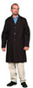 6116-15-2X - Unisex Poly-Cotton Lab Coat, Black, XX-Large (50-52) -- GO-10503-17 - Image