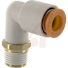 Fitting, male elbow, 3/8NPT port, for 1/2 OD tube, sealant -- 70070366