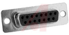 connector,d-sub,standard receptacle,15 solder cup socket cont,tin plated shell - 70172261 - Allied Electronics, Inc.