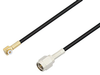 Snap-On MMBX Plug Right Angle to SMA Male Cable 8 Inch Length Using RG174 Coax - PE3C4037-8 - Pasternack