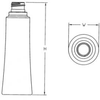 PET and HDPE Plastic Bottles -- BELLA ROUND-HDPE-6 oz-200606J-24mm Jazz - Image