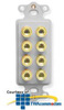 ICC 8 Binding Post Decorex Insert - ICRDSQBP-AL - TelephoneStuff.com