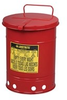 Justrite Red Steel 14 gal Safety Can - 20 1/4 in Height - 16 1/16 in Overall Diameter - 697841-10906 - 697841-10906 - R. S. Hughes Company, Inc.