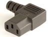 Japanese IEC 60320/C13 Right Angle Connector -- UC-838 - Image