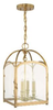 6480-AGB Foyer/Hall Lanterns-Glass w/Frame - 415674 - Capital Lighting, Inc.