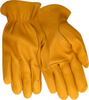 Red Steer 1507 Yellow Medium Grain Elkskin Leather Driver's Gloves - Keystone Thumb - Uncoated - 046065-15072 - 046065-15072 - R. S. Hughes Company, Inc.