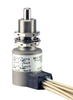 Hermetically sealed limit switch with Leadwire termination, Plunger actuation, Four Pole Double Throw Circuitry, 1 A (Resistive) ampere rating at 28 Vdc; No Lever -- 404HE2-6