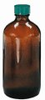 GLC-01906 - Qorpack Precleaned Amber Glass Bottle, NM, PTFE Cap; 60 mL, 24/Cs - GO-34607-00 - Cole-Parmer