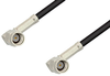 SSMA Male Right Angle to SSMA Male Right Angle Cable 12 Inch Length Using RG174 Coax, RoHS -- PE36570LF-12 -Image