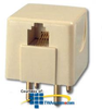 Suttle 4 Prong Non-Mod to Modular Plug - 283M-50 - TelephoneStuff.com