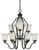 Mid. Chandeliers-Glass Up - 370845 - Capital Lighting, Inc.