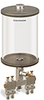 Clear View Multiple Feed Manual Lubricator, 1/2 gal Acrylic Reservoir, 4 Feeds, 1/4” OD Tube Outlets - B4463-064AB041W - Oil-Rite Corp.