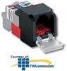 Panduit® Mini-Com TX6 10Gig Jack Module - CJD5E88T - TelephoneStuff.com